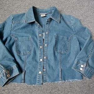 Denim Cropped Jacket